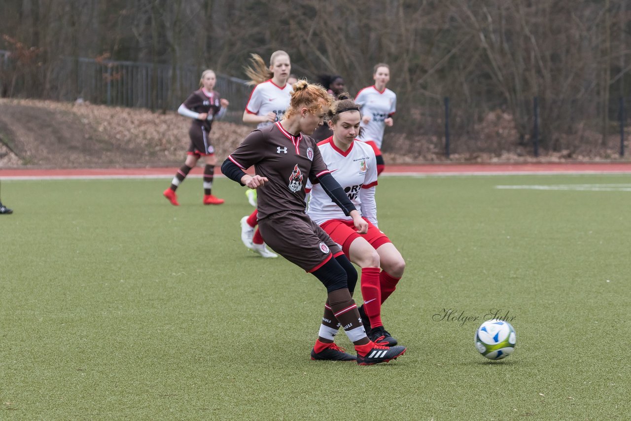 Bild 307 - B-Juniorinnen Walddoerfer - St.Pauli : Ergebnis: 4:1